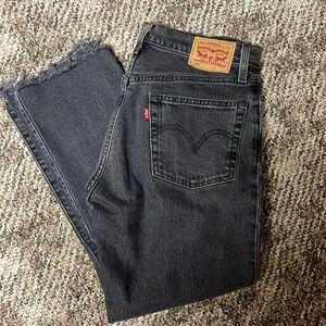 Levi’s Women’s 501 Black button fly Jean